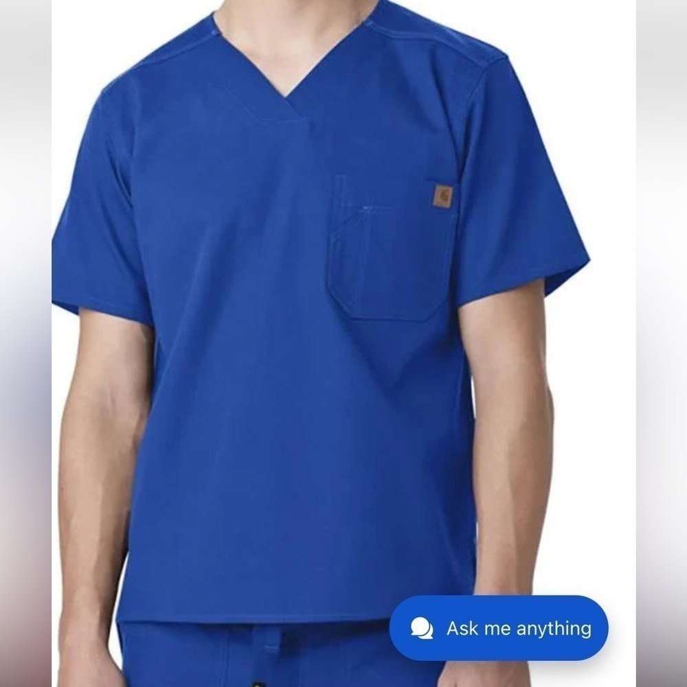 CARHARTT Men’s Ripstop Utility Scrub Top Royal Blue